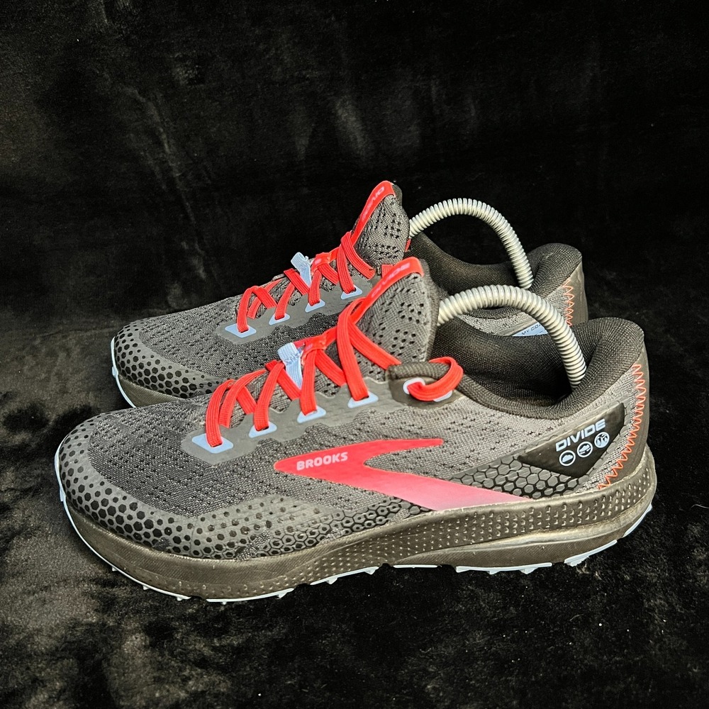 Brooks Divide 3 1203681B057 Womens 9.5 B Trail Running Shoes Ebony Black Sneaker